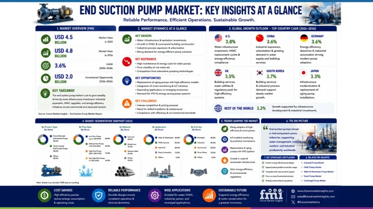 End Suction Pump Market Key Insights At A Glance