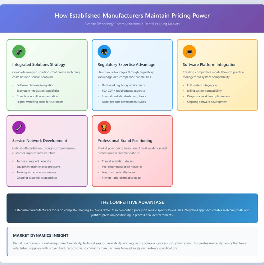 Established Manufacturers Maintain Pricing Power Despite Technology Commoditization