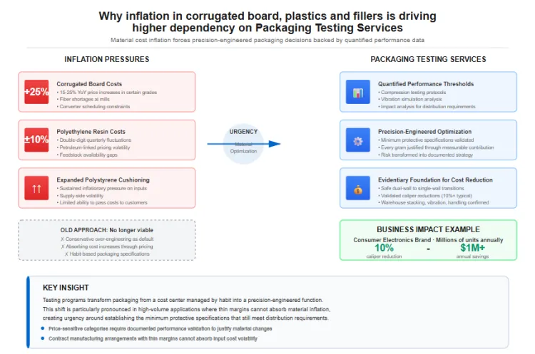 Inflation In Corrugated Board Plastics And Fillers Driving Higher Dependency On Packaging Testing Services