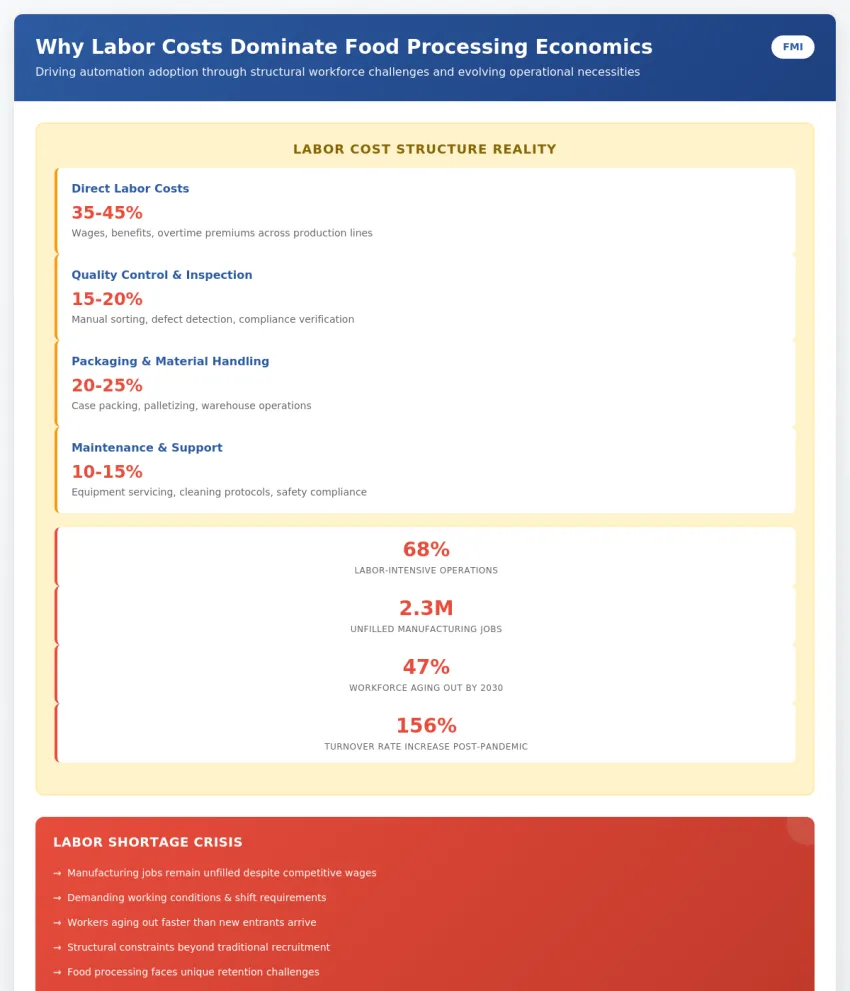 Labor Costs Dominate Food Processing Economics And Drive Automation Adoption