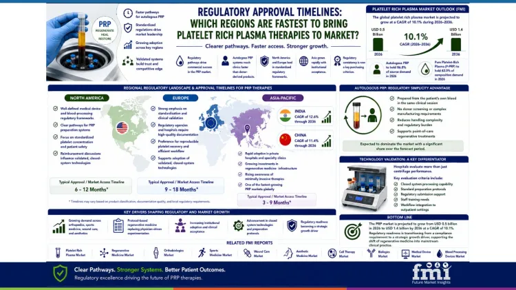 Platelet Rich Plasma Market Regulatory Approval Timelines Platelet Rich Plasma Market Regulatory Approval Timelines