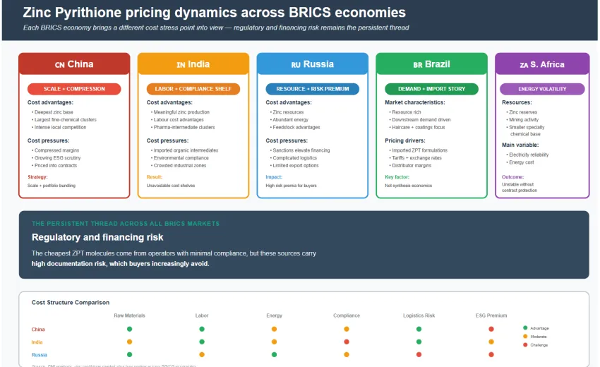 Pricing Dynamics Differ Across Brazil, Russia, India, China And South Africa