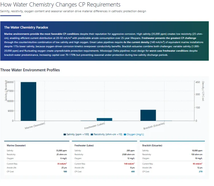 Water Chemistry Materially Change Cp Requirements For Buried And Submerged Assets