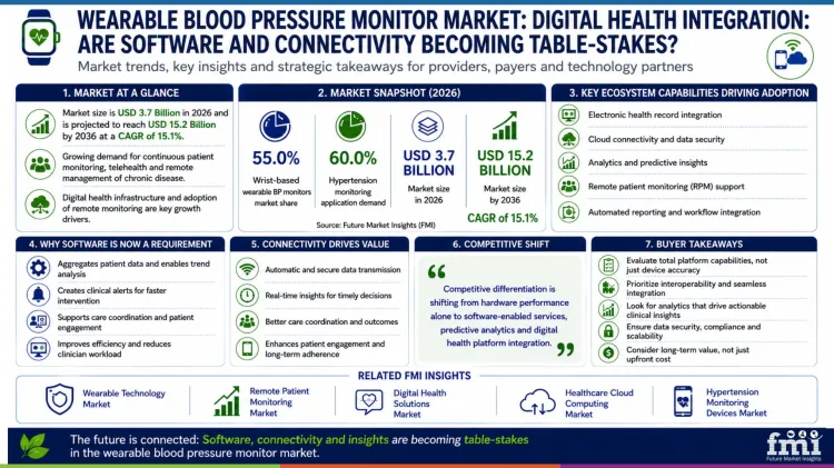 Wearable Blood Pressure Monitor Market Digital Health Integration Are Software And Connectivity Becoming Table Stakes Wearable Blood Pressure Monitor Market Digital Health Integration Are Software And Connectivity Becoming Table Stakes