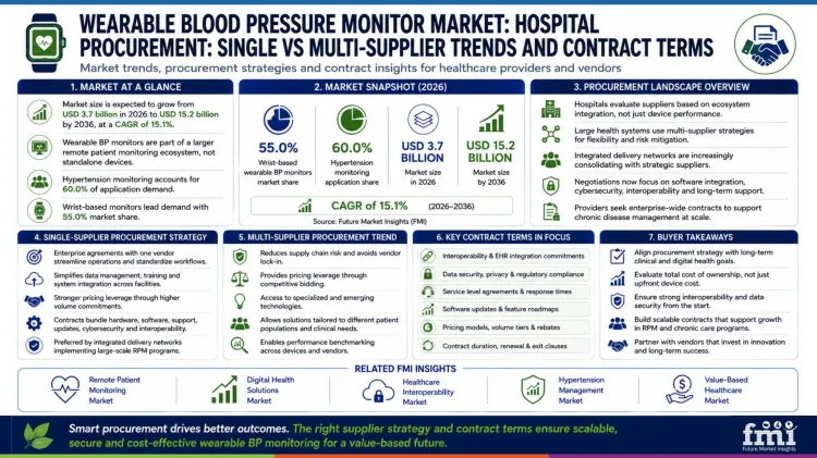 Wearable Blood Pressure Monitor Market Hospital Procurement Single Vs Multi Supplier Trends And Contract Terms Wearable Blood Pressure Monitor Market Hospital Procurement Single Vs Multi Supplier Trends And Contract Terms
