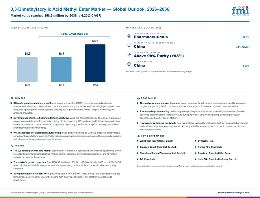 3,3-Dimethylacrylic Acid Methyl Ester Market 3,3-Dimethylacrylic Acid Methyl Ester Market