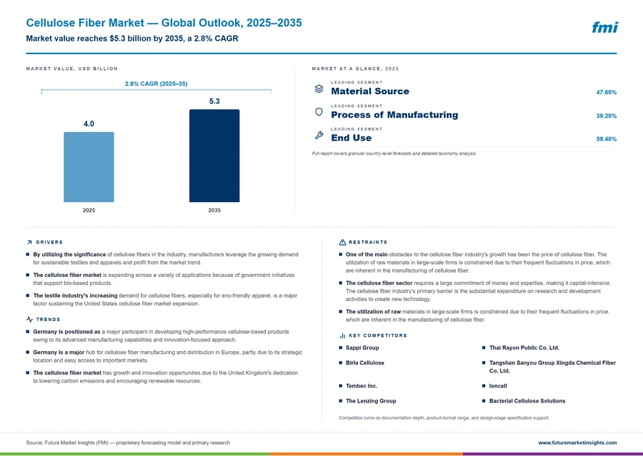 Cellulose Fiber Market