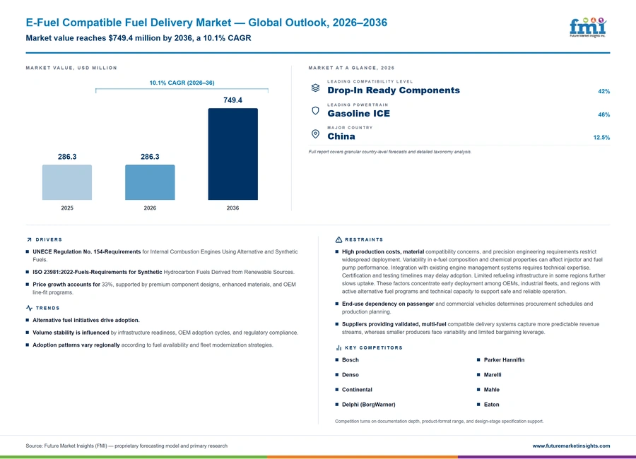 E Fuel Compatible Fuel Delivery Market