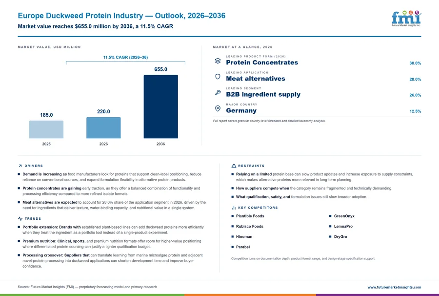 Europe Duckweed Protein Industry