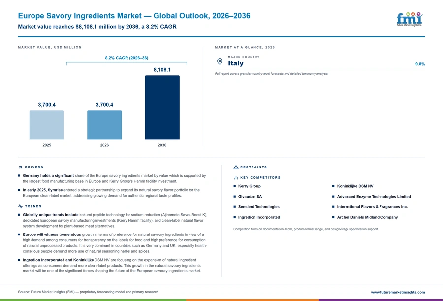 Europe Savory Ingredients Market