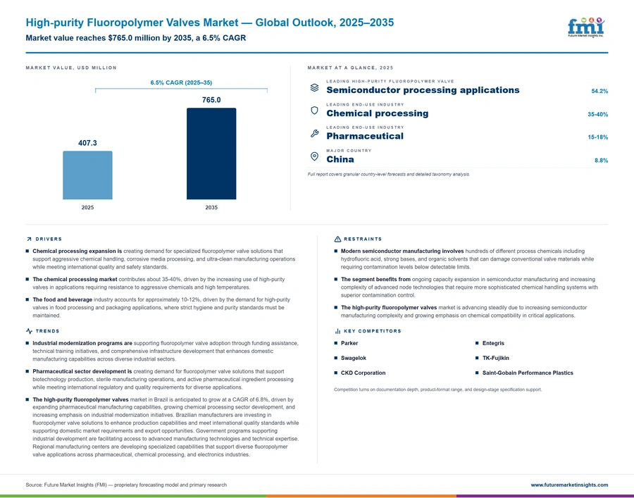 High Purity Fluoropolymer Valves Market High Purity Fluoropolymer Valves Market