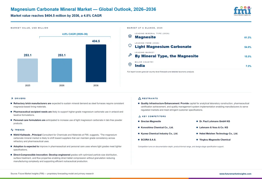 Magnesium Carbonate Mineral Market