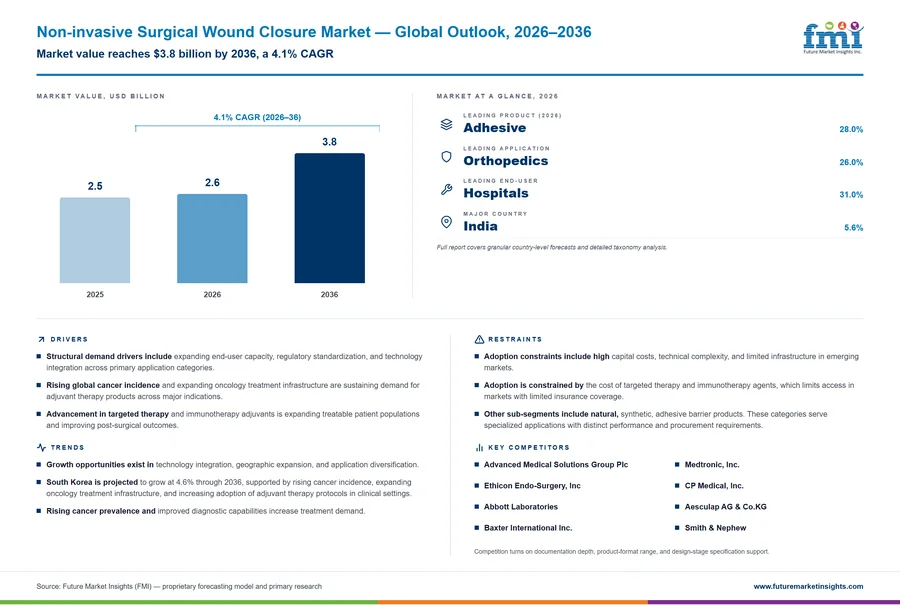 Non-invasive Surgical Wound Closure Market