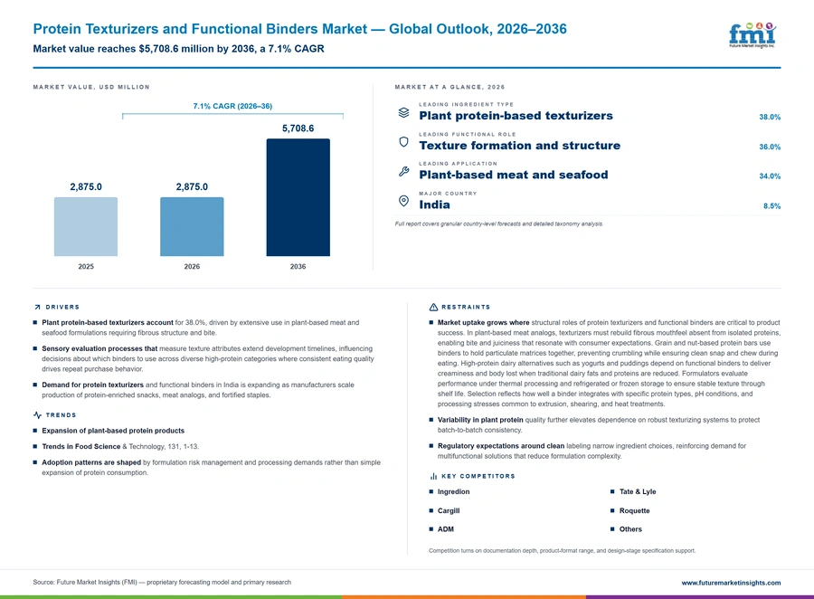 Protein Texturizers And Functional Binders Market Protein Texturizers And Functional Binders Market