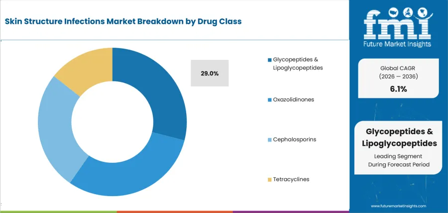 Skin Structure Infections Market Analysis By Drug Class