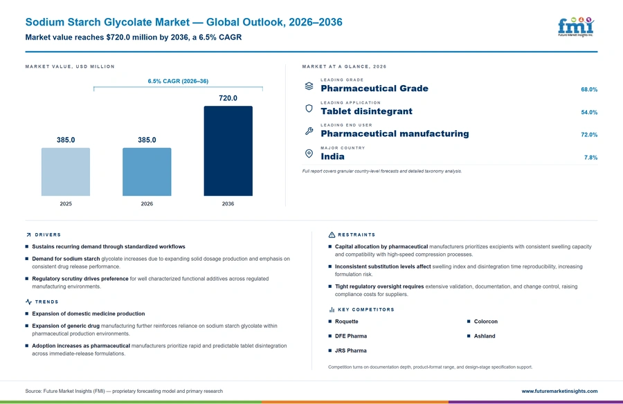 Sodium Starch Glycolate Market Sodium Starch Glycolate Market