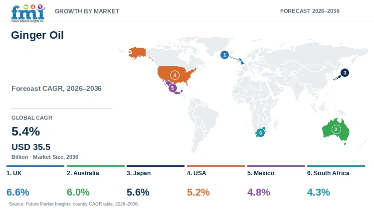 Ginger Oil Market Growth by Market