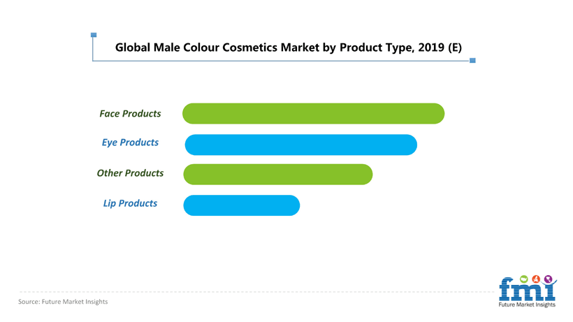 Global Male Colour Cosmetics Market by Product Type, 2019 (E)