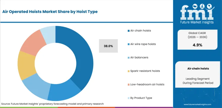 Air Operated Hoists Market Analysis By Hoist Type Air Operated Hoists Market Analysis By Hoist Type