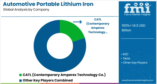 Automotive Portable Lithium Iron Phosphate Battery Market Analysis By Company