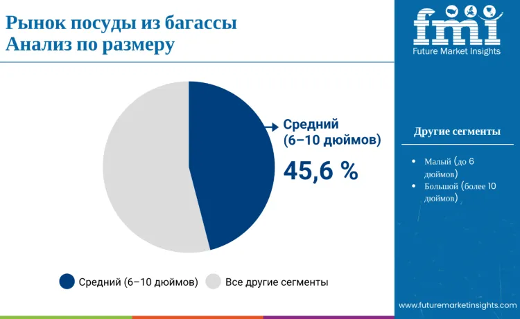 Bagasse Tableware Products Market By Size Ru