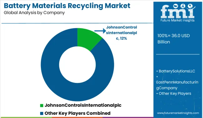 Battery Materials Recycling Market Analysis By Company