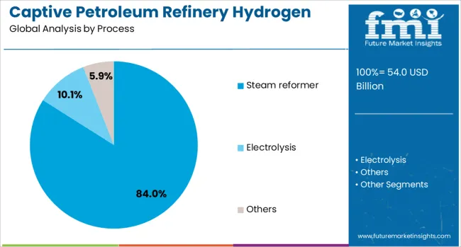 Captive Petroleum Refinery Hydrogen Generation Market Analysis By Process