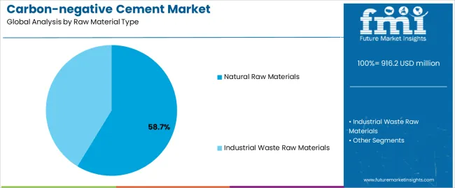 Carbon Negative Cement Market Analysis By Raw Material Type