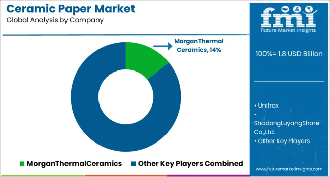 Ceramic Paper Market Analysis By Company