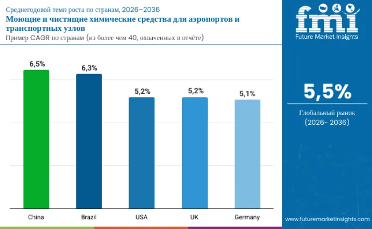 Cleaning Chemicals For Airports And Transport Hubs Market By Country Ru