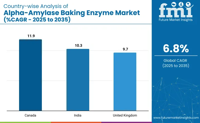 Country Wise Analysis Of Alpha Amylase Baking Enzyme Market