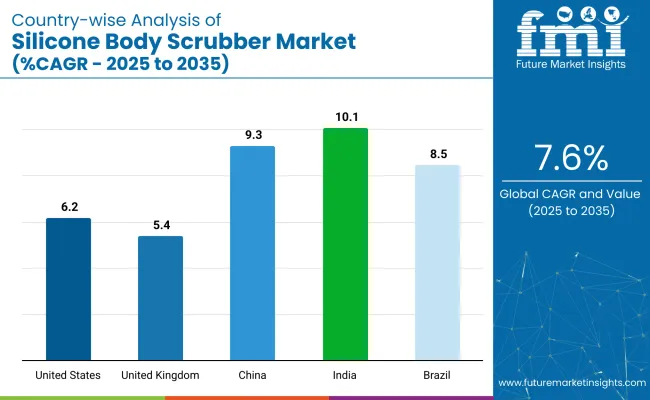 Country Wise Analysis Of Silicone Body Scrubber Market