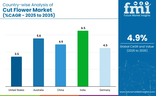 Cut Flower Market Country Wise
