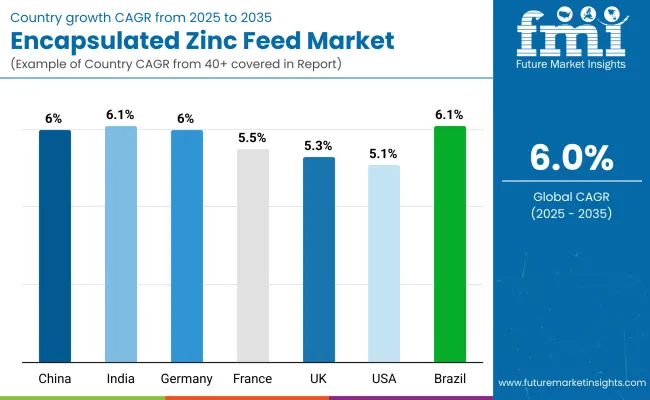 Encapsulated Zinc Feed Market By Country