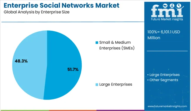 Enterprise Social Networks Market Analysis By Enterprise Size