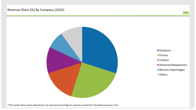 Europe Chitosan Market Revenue Share by Company 2025