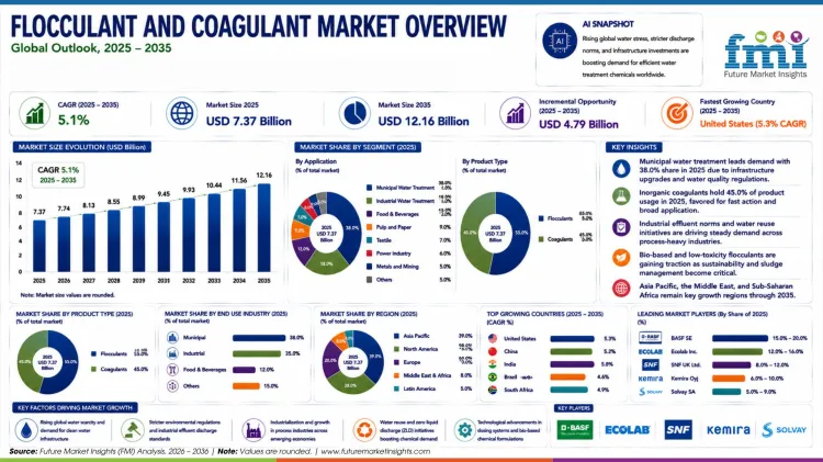 Flocculant And Coagulant Market Overview