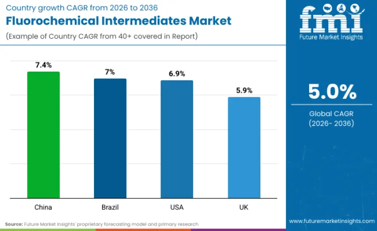 Fluorochemical Intermediates Market By Country