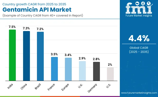 Gentamicin Api Market By Country