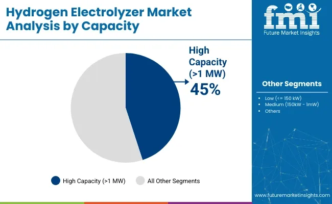 Hydrogen Electrolyzer Market Analysis By Capacity