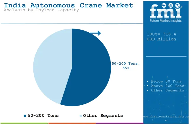 India Autonomous Crane Market Analysis By Payload Capacity