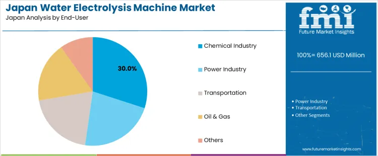 Japan Water Electrolysis Machine Market Analysis By End User Japan Water Electrolysis Machine Market Analysis By End User