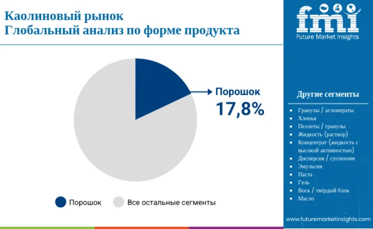 Kaolin Market By Product Form Ru