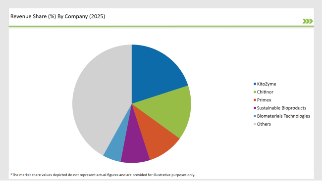 Latin America Chitin Market Revenue Share By Company 2025