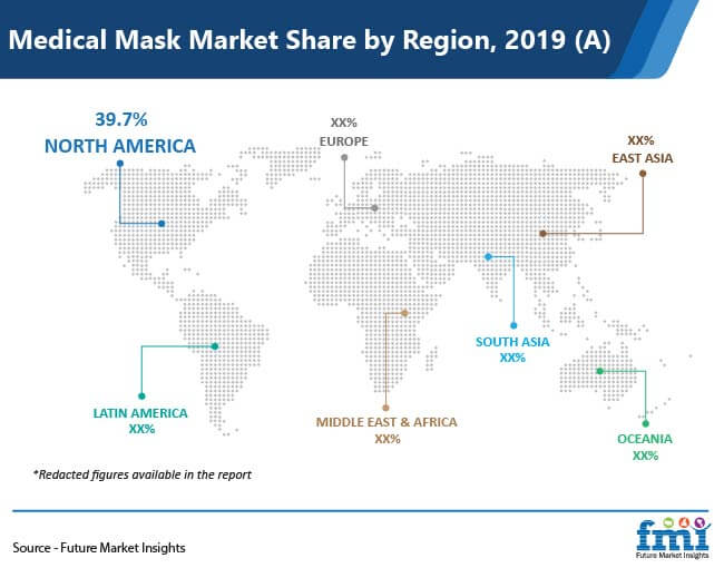 Medical Mask Market Share By Region 2019 A 01 medical mask market share by region 2019 a 01