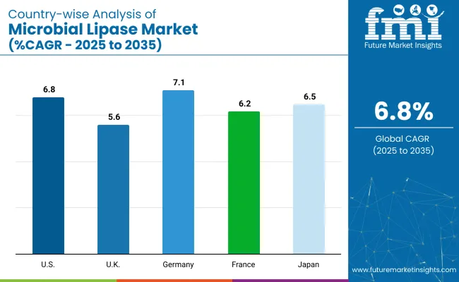 Microbial Lipase Market Country Wise