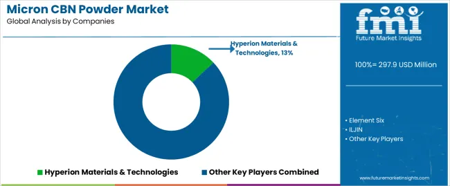 Micron Cbn Powder Market Analysis By Company