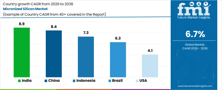 Micronized Silicon Market Cagr Analysis By Country