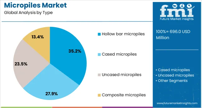 Micropiles Market Analysis By Type