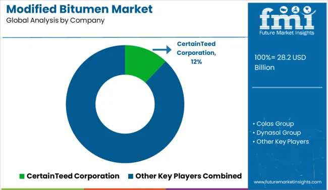Modified Bitumen Market Analysis By Company